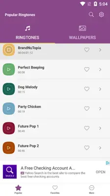 Popular Ringtones android App screenshot 0